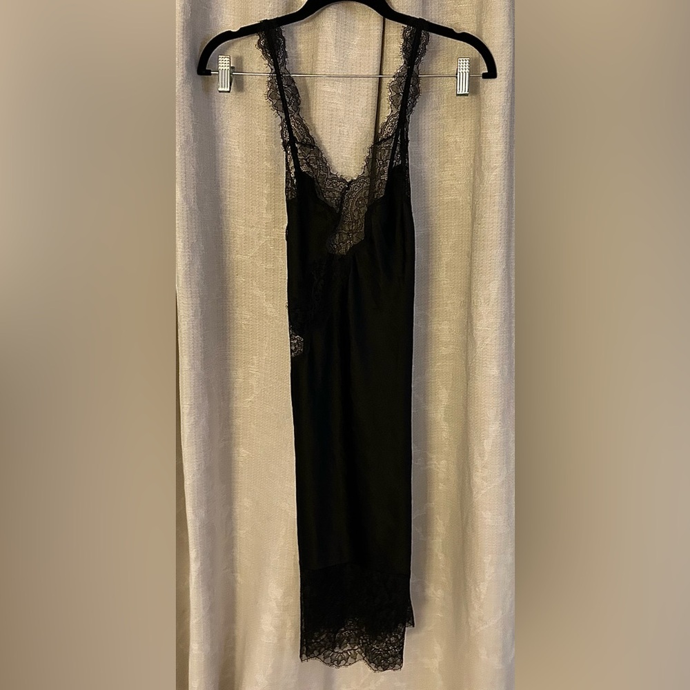 Victoria's Secret Black Lace slip dress